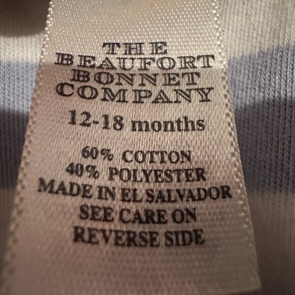 THE BEAUFORT BONNET COMPANY 12-18 MONTH BUTTERFLY OPEN BACK TOP SHIRT - Picture 4 of 5